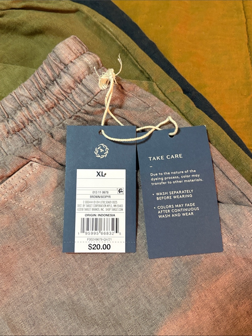 NWT Universal Thread Linen-Blend Pull-On Shorts — Brown, Olive & Black Trio - Picture 2 of 6